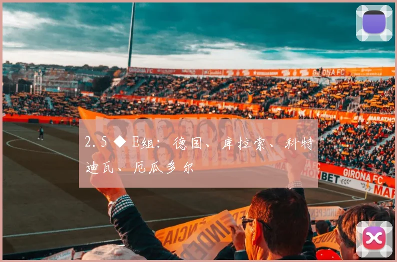 2.5 ◆ E组:德国、库拉索、科特迪瓦、厄瓜多尔 - 2026世界杯(中国)竞猜官方网站 - FIFA Worldcup 世界赛 ...